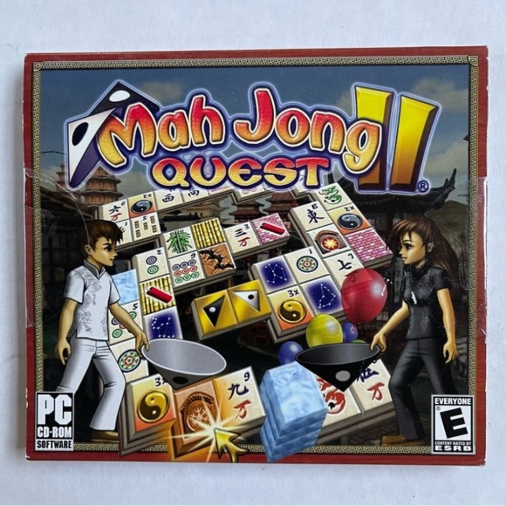 Mah Jong II Quest Games PC Games CD ROM E ESRB iWin Games